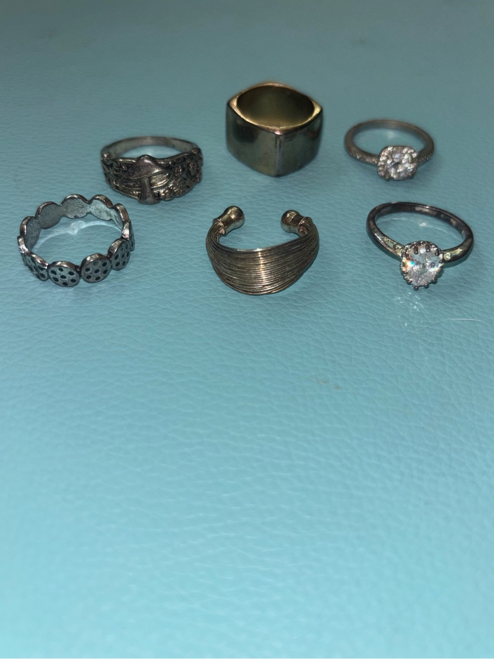 Mixed Metal Women’s Ring Set - Silver and Gold Tones